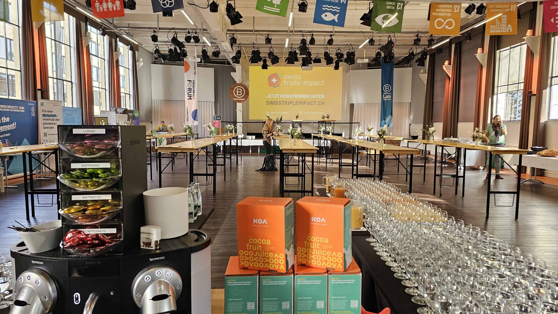 Pausenverpflegung und Catering Aufbau