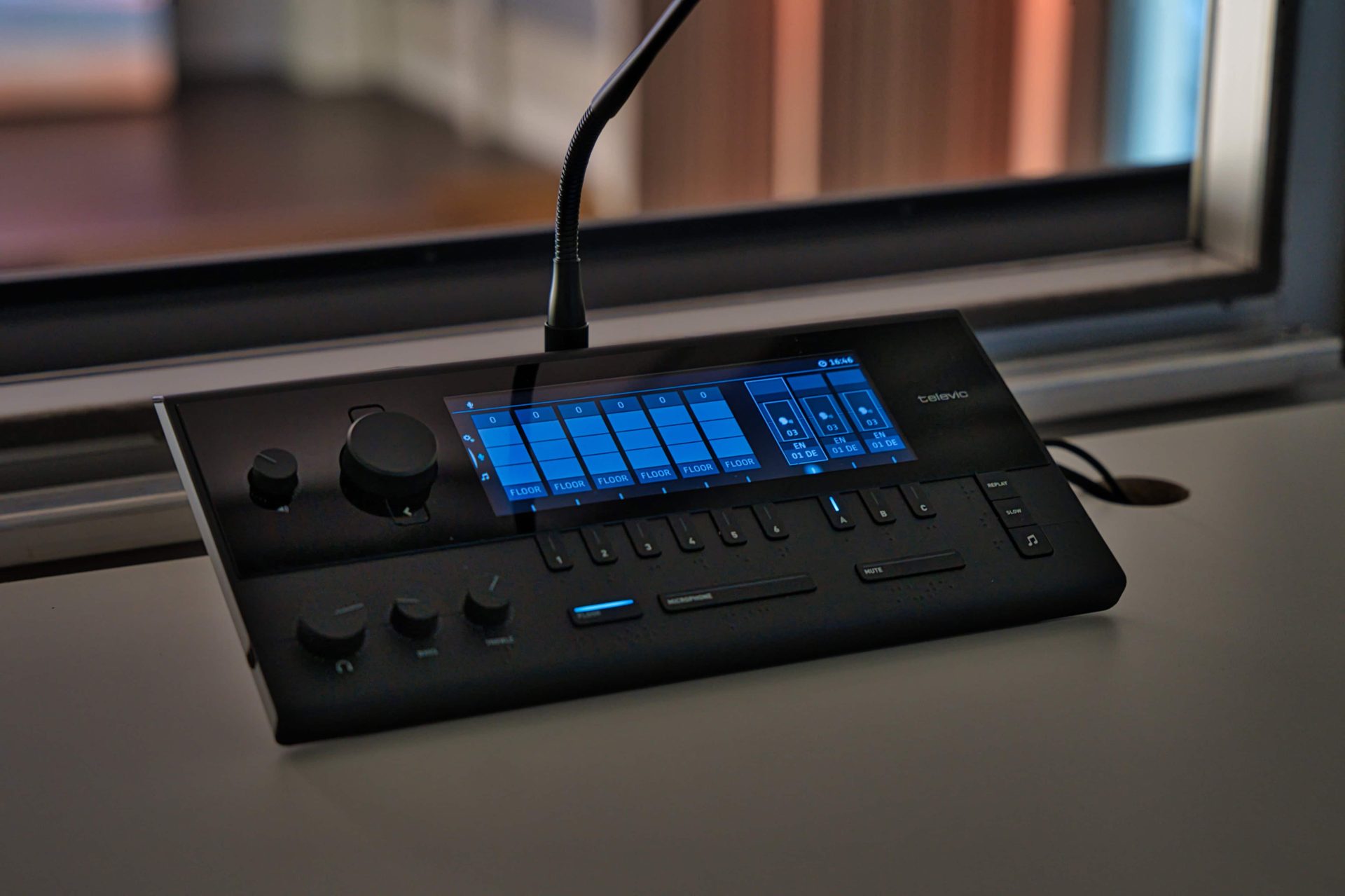 Audio-Mischpult Detailaufnahme