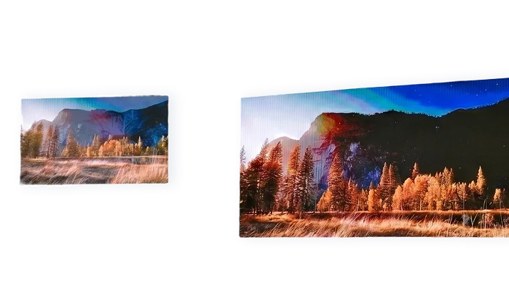 LED-Wände mit Naturmotiv als visuelle Ausstattung für Veranstaltungen.