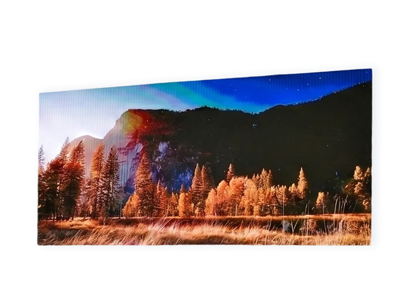 LED-Wand mit Naturmotiv als visuelle Ausstattung für Veranstaltungen im Eventforum Bern.