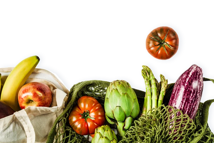 Frisches Obst und Gemüse als Symbol für regionale und saisonale Catering-Produkte.